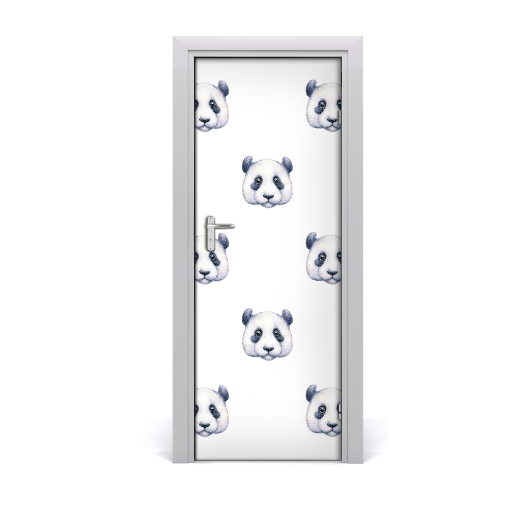 Ajtó méretű poszter Pandák