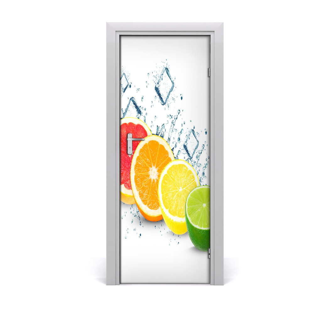 Ajtó tapéta Színes citrusfélék