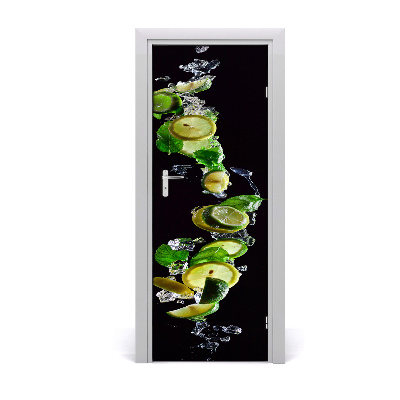 Poszter tapéta ajtóra Lime citromos ital