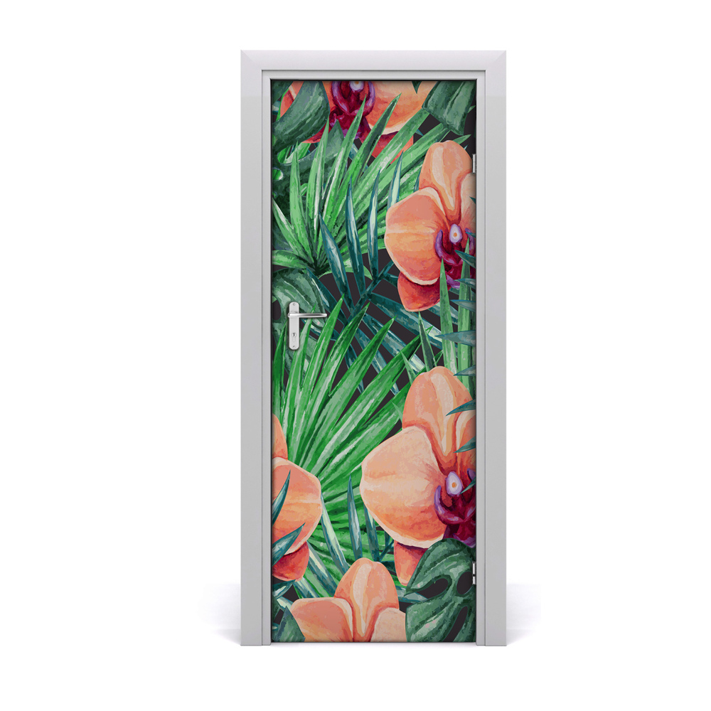 Ajtómatrica Orchidea és pálmafák