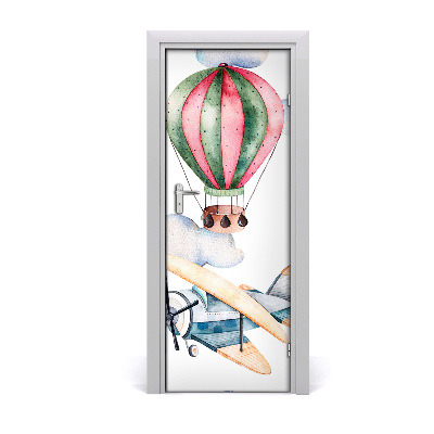Poszter tapéta ajtóra Léggömbök és repülők
