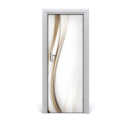 Ajtóposzter öntapadós Bézs hullám