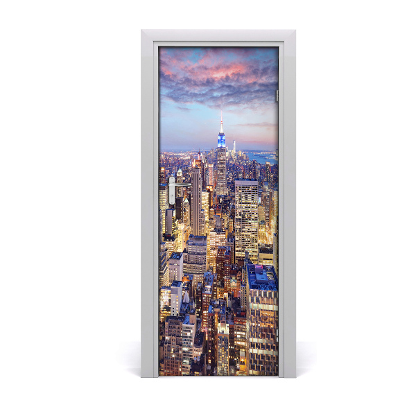 Ajtóposzter öntapadós New York-i panoráma