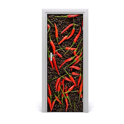 Ajtóposzter öntapadós Chili paprika