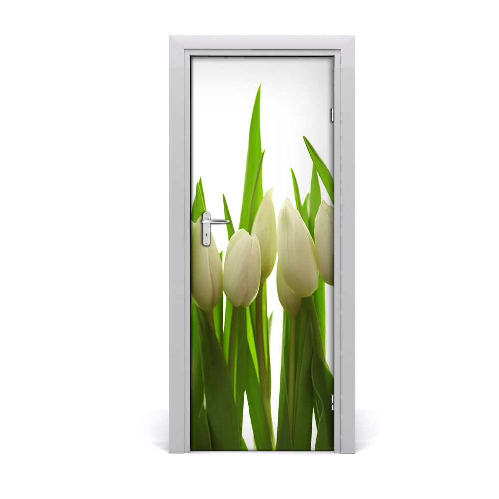 Ajtómatrica Fehér tulipánok