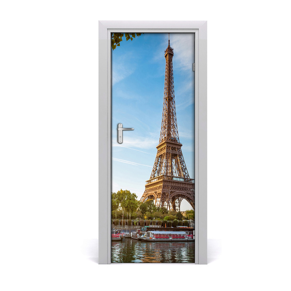 Ajtóposzter öntapadós Eiffel-torony égboltja