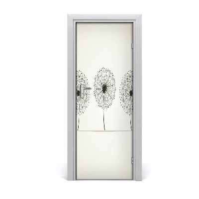 Fotótapéta ajtóra pitypang