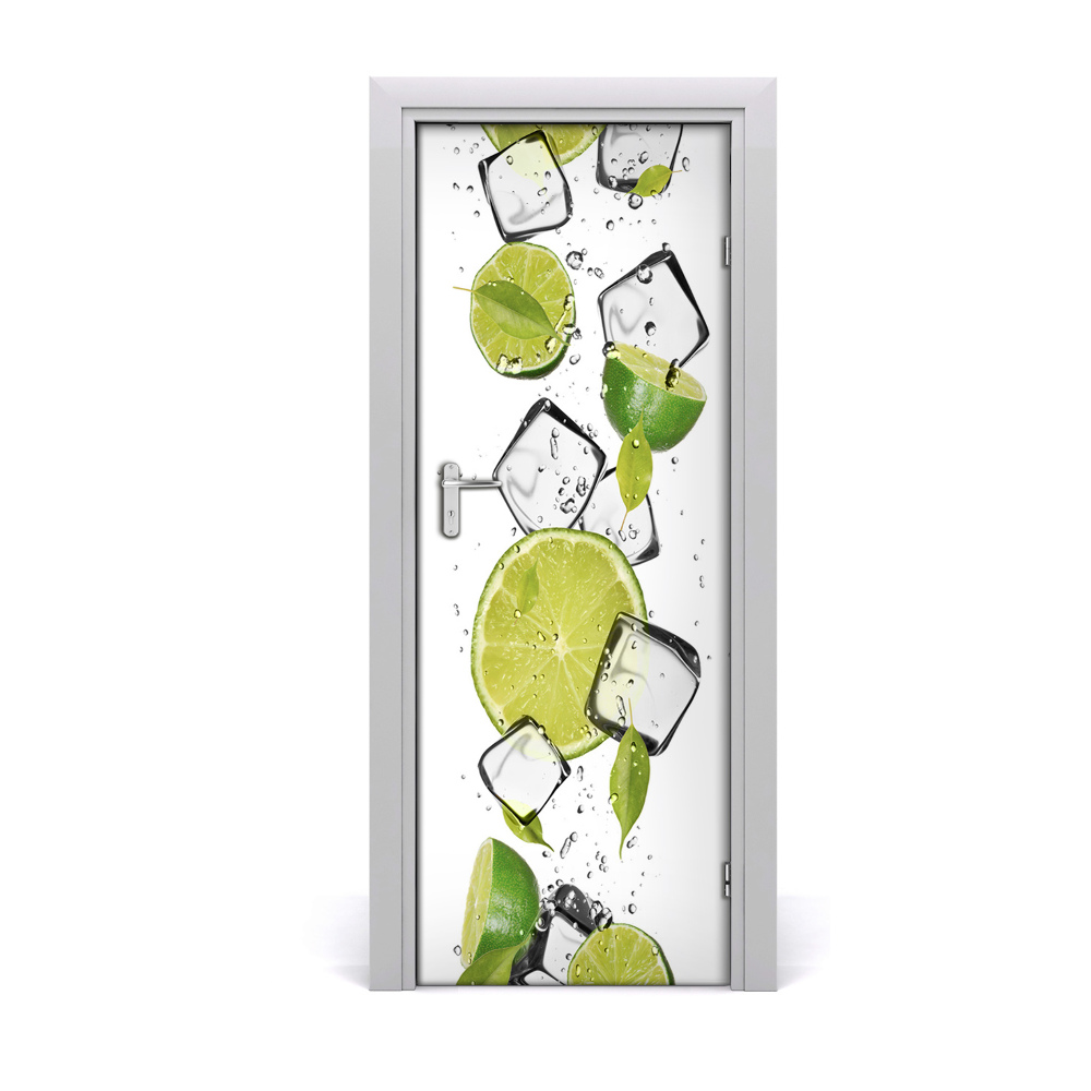 Ajtó tapéta Lime jég