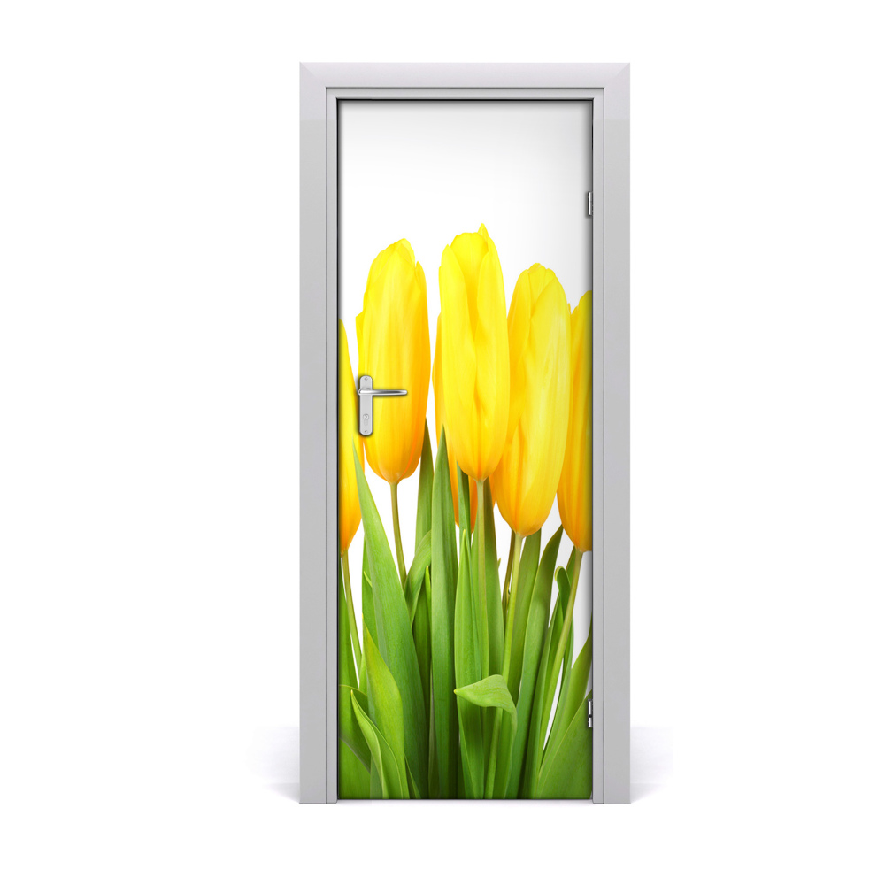 Fotótapéta ajtóra Sárga tulipán