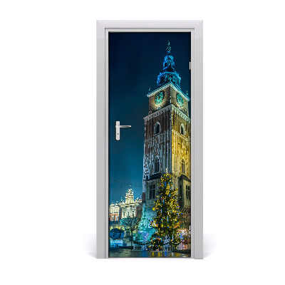 Ajtómatrica Krakkó Lengyelország éjjel