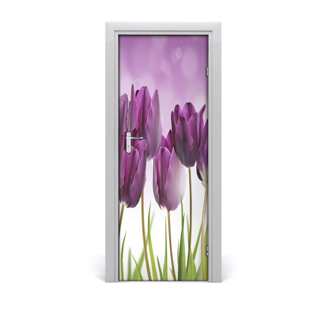 Ajtómatrica Lila tulipánok
