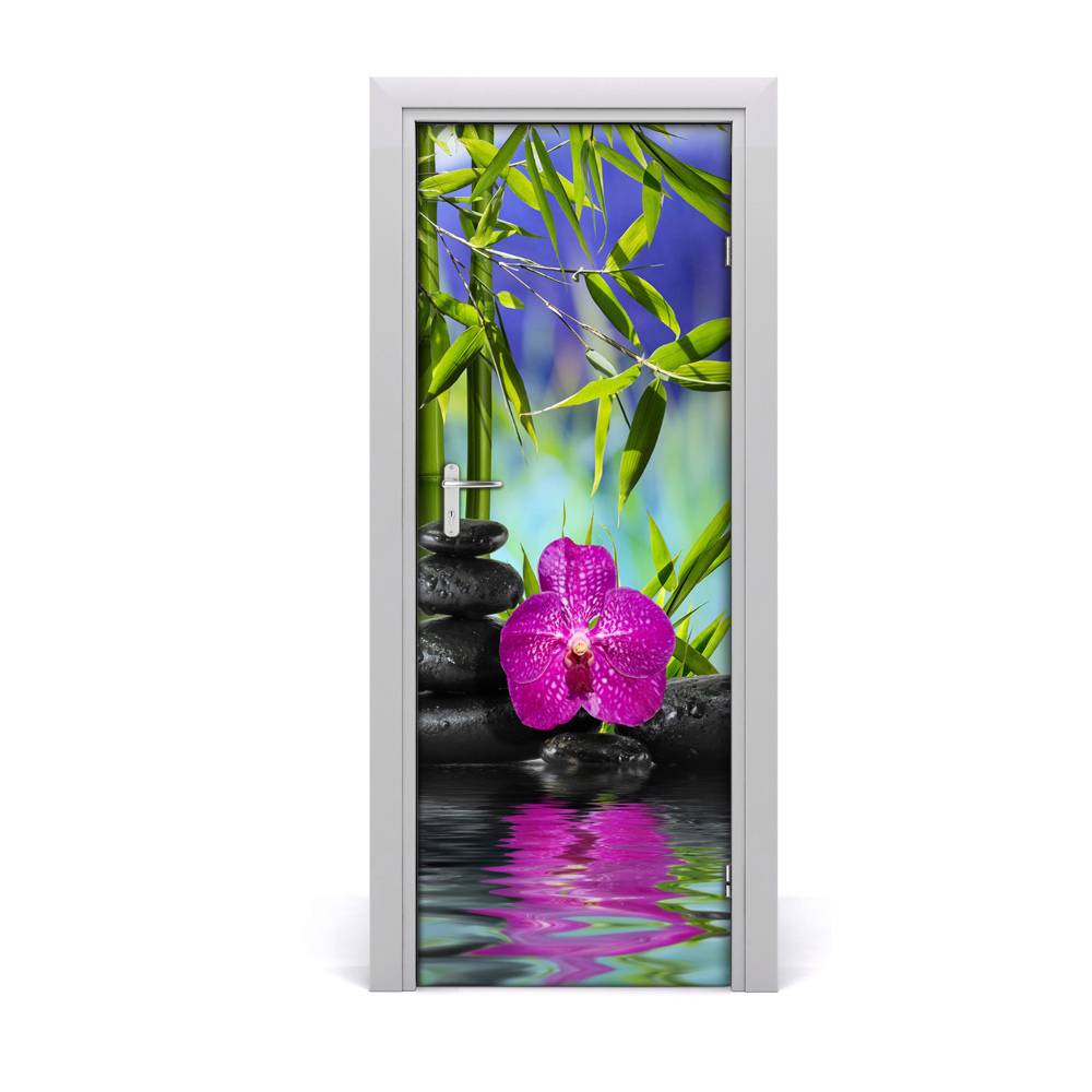 Ajtó méretű poszter Bambusz orchidea