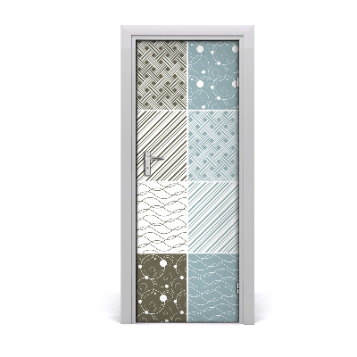 Ajtó tapéta Patchwork