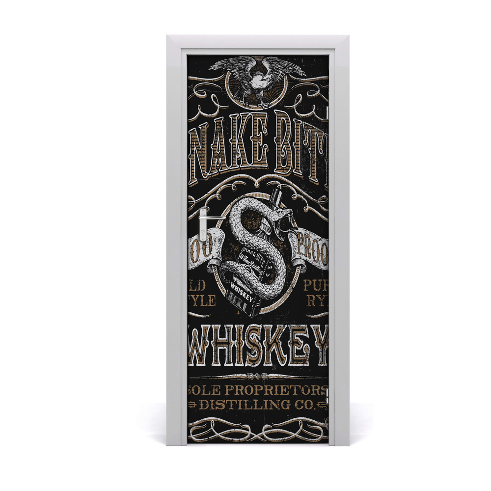 Fotótapéta ajtóra Whisky Snake