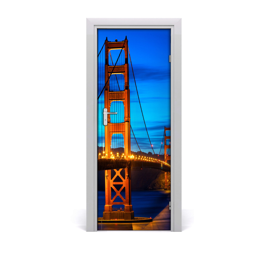Ajtómatrica San Francisco híd alkonyatkor