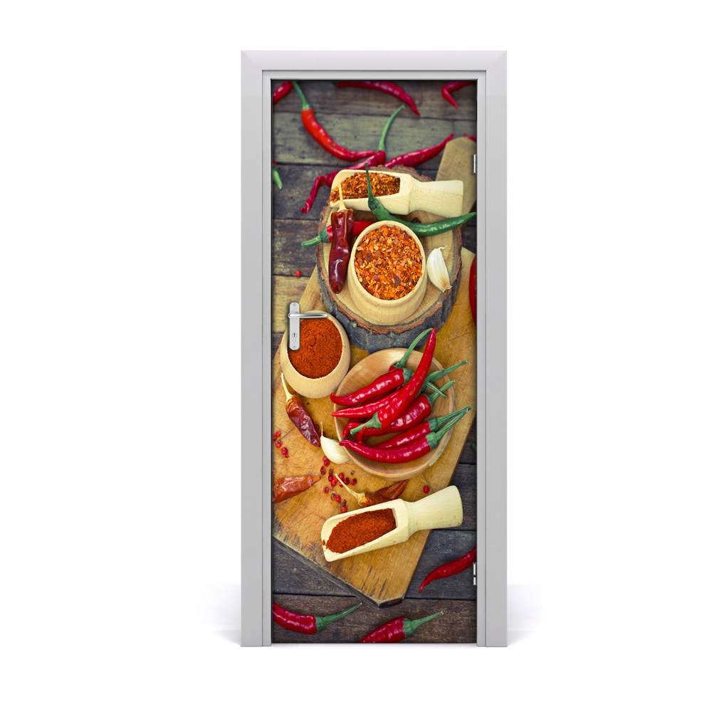 Ajtóposzter Chili paprika