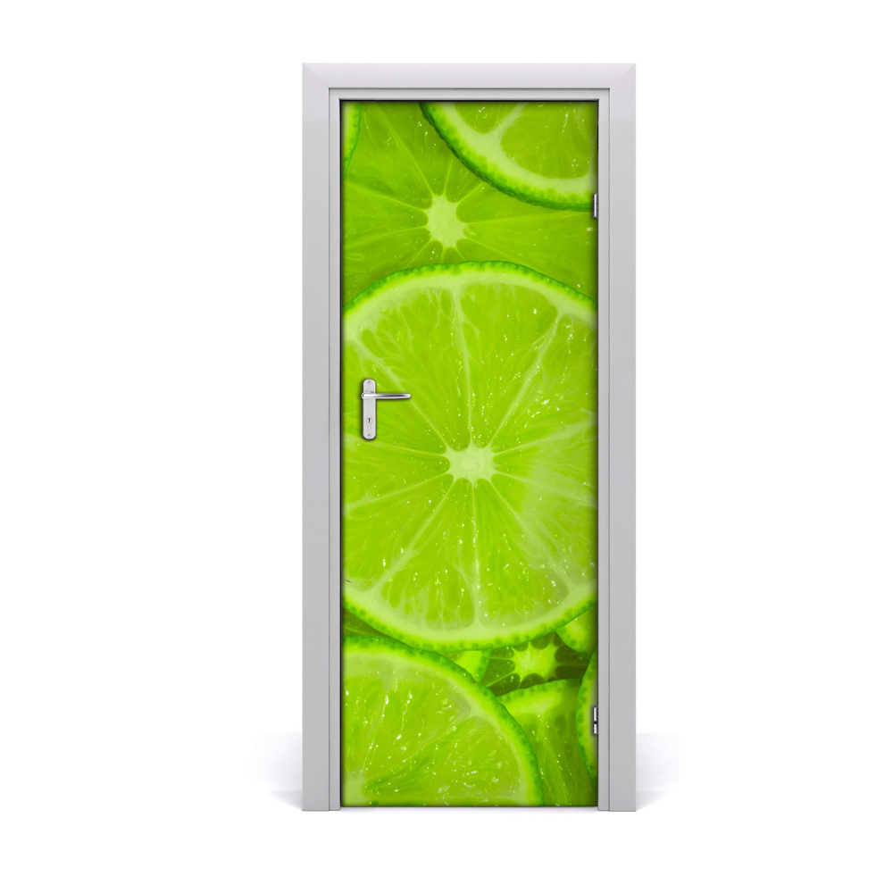 Poszter tapéta ajtóra Friss lime