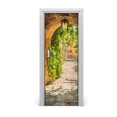 Ajtó méretű poszter Tégla íves lámpa