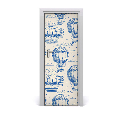 Fotótapéta ajtóra Léghajók léggömbök