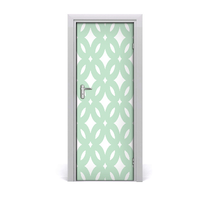 Ajtó tapéta Geometriai zöld háttér