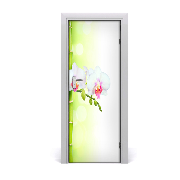 Ajtóposzter öntapadós Bambusz orchidea
