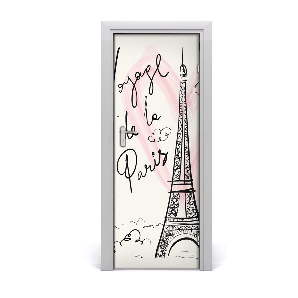 Ajtóposzter öntapadós Eiffel-torony Párizs Párizs