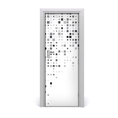 Fotótapéta ajtóra Négyzetek háttér