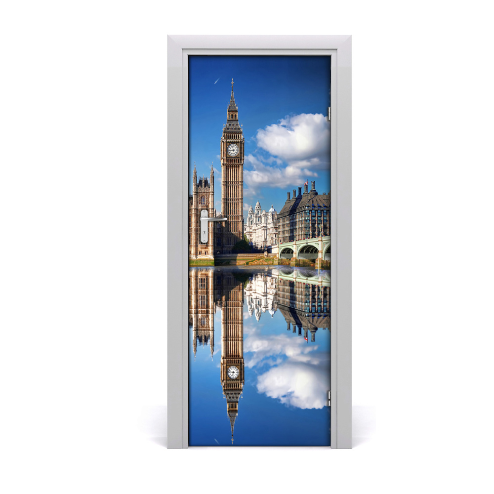 Ajtóposzter Big Ben London tükörképe