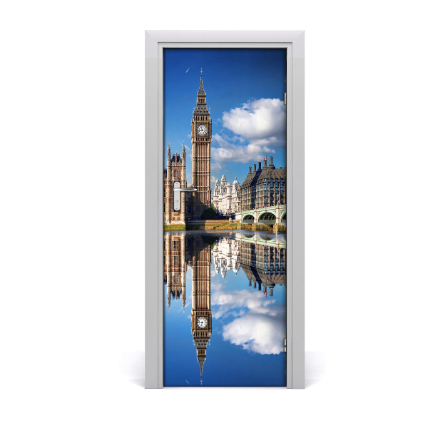 Ajtóposzter Big Ben London tükörképe