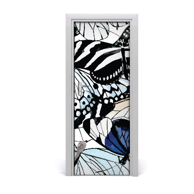 Poszter tapéta ajtóra Pillangók