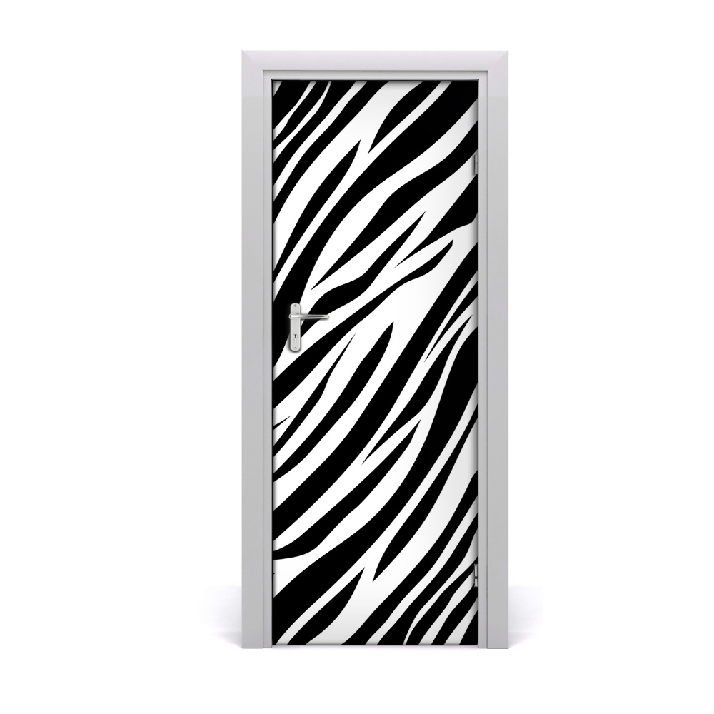 Ajtóposzter öntapadós Zebra csíkos háttér