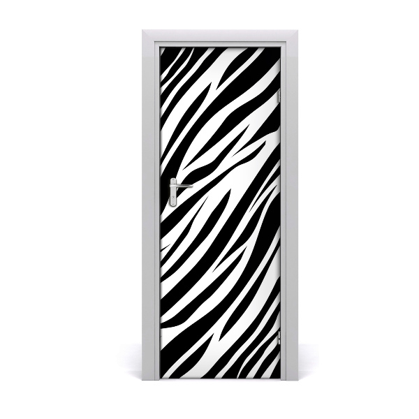 Ajtóposzter öntapadós Zebra csíkos háttér