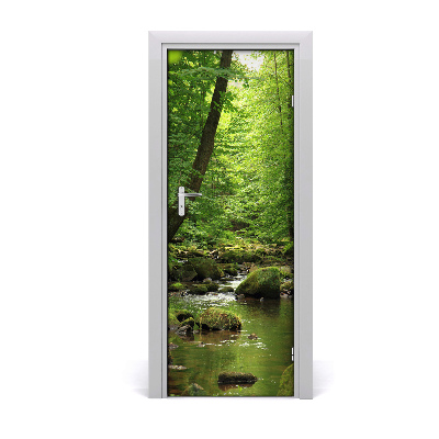Ajtóposzter Erdő és folyó