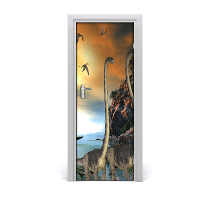 Ajtó méretű poszter Dinoszauruszok