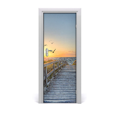 Poszter tapéta ajtóra Madárút a strandhoz