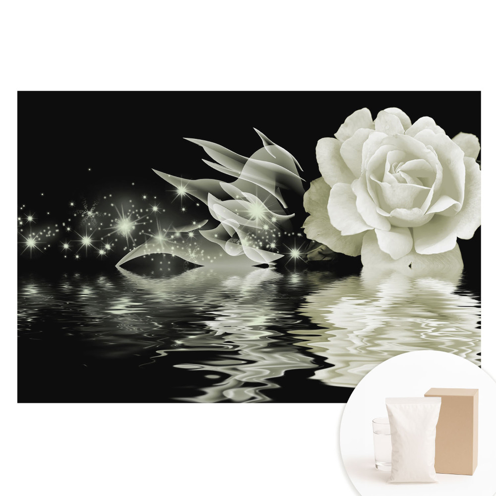 Nem szőtt fotótapéta Varázsrózsa világító hatással