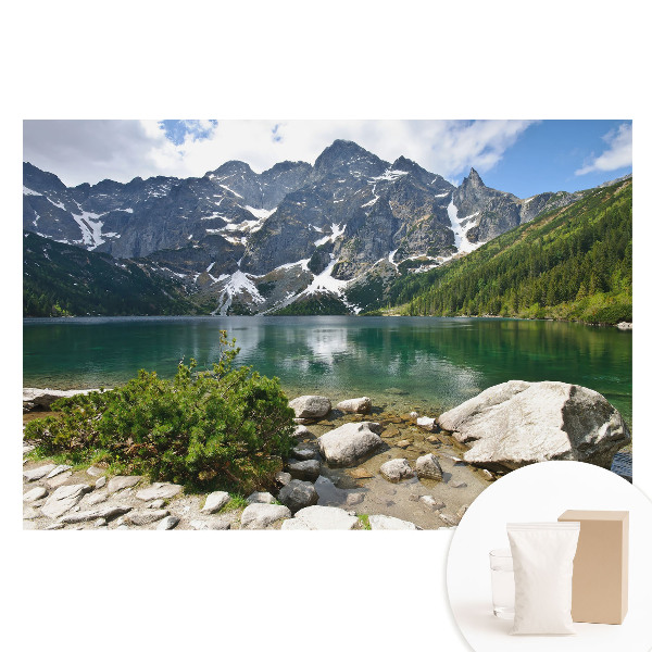 Nem szőtt fotótapéta Hegyek tükröződnek a tóban