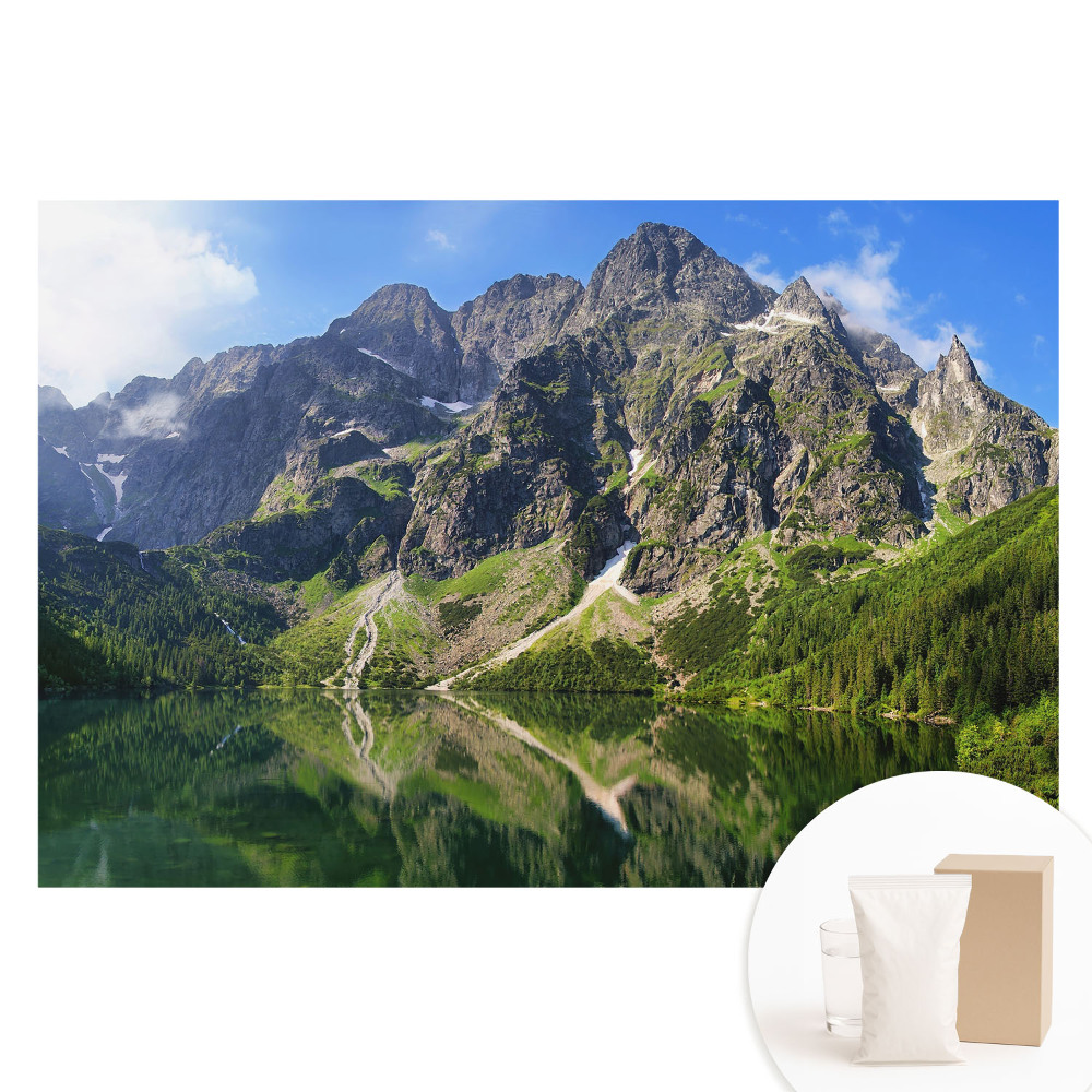 Nem szőtt tapéta Hegycsúcsok a tó felett