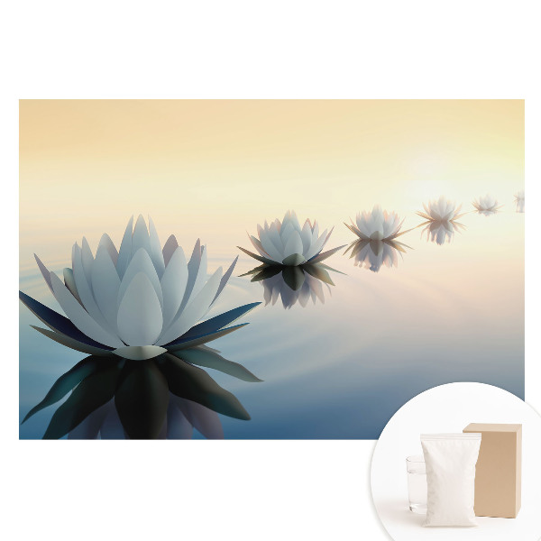 Nem szőtt fotótapéta Lótuszvirágok a vízen