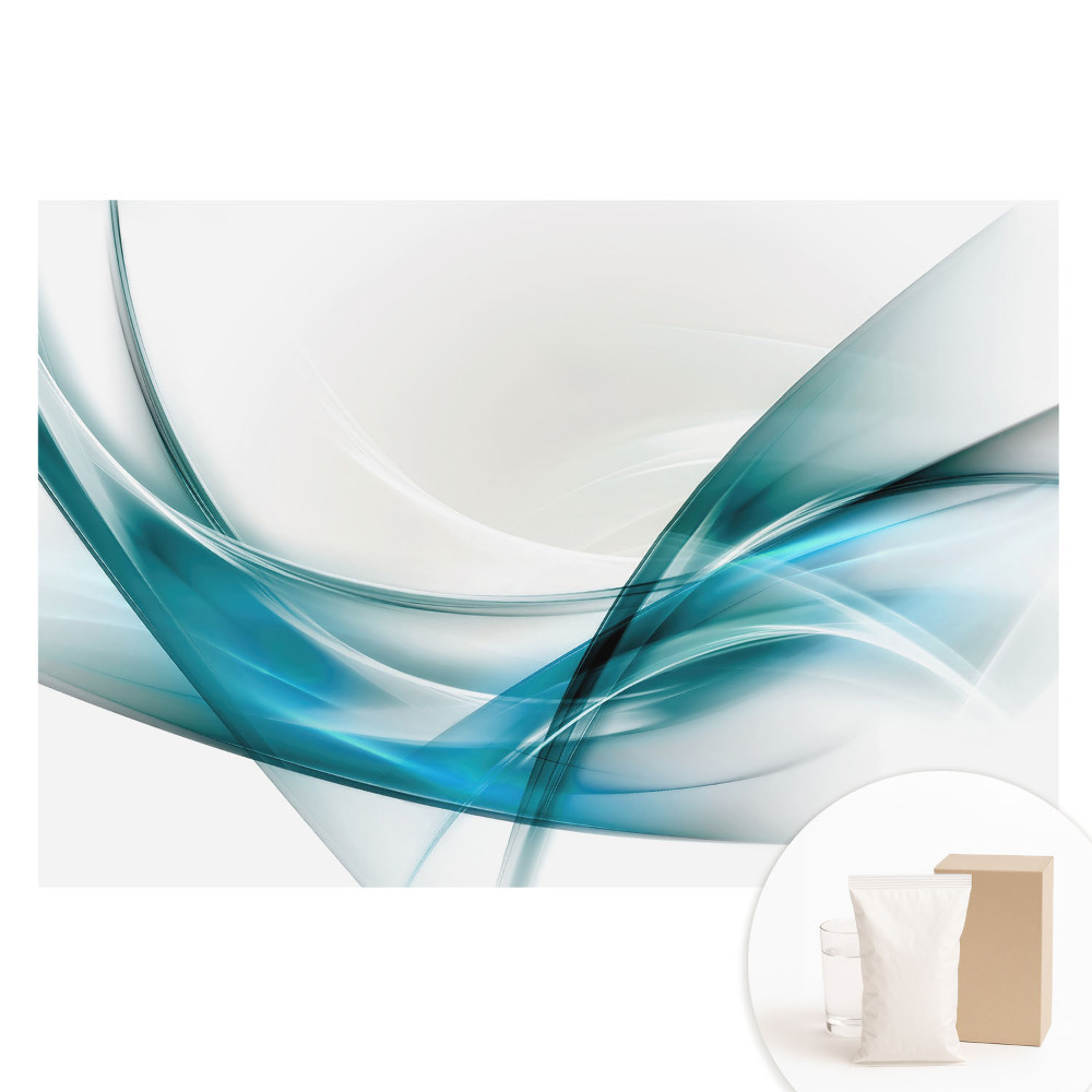 Fotótapéta nem szőtt anyagon Absztrakt vonalak és kék árnyalatú hullámok