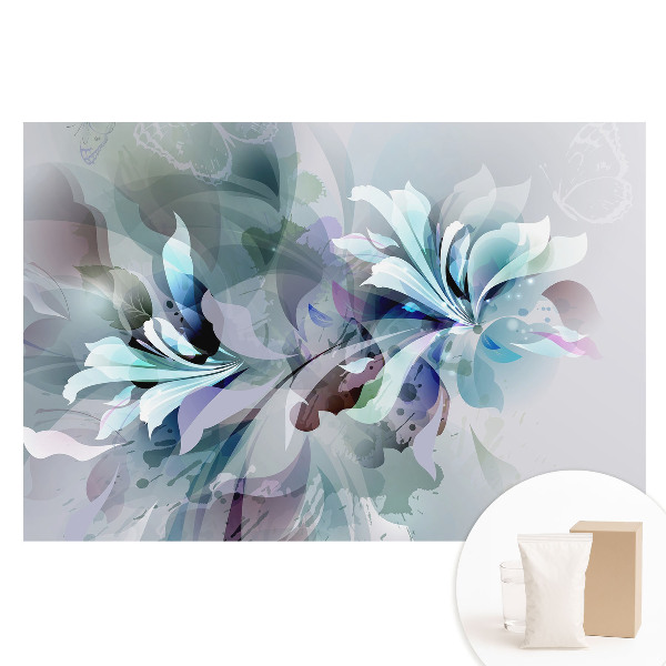 Fotótapéta nem szőtt anyagon Éteri virágok és absztrakció