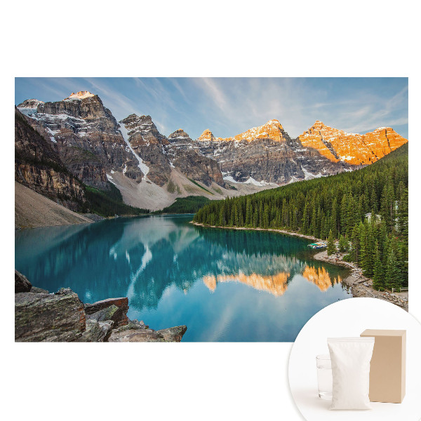 Fotótapéta nem szőtt anyagon Hegyi panoráma egy tóval