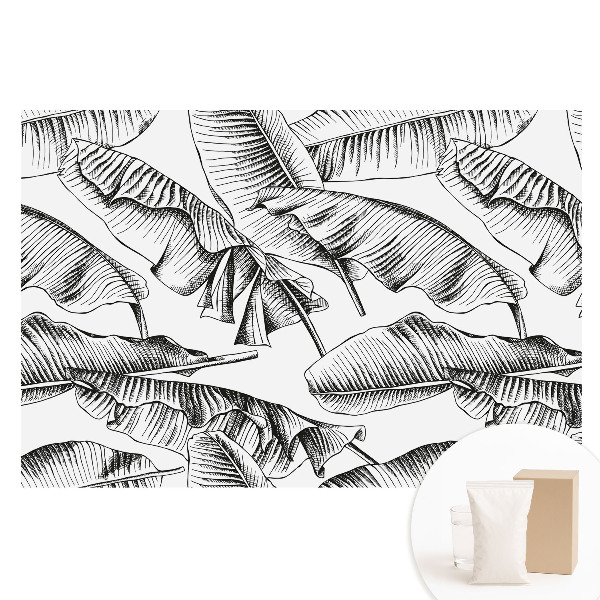 Nem szőtt anyagra nyomtatott fotótapéta Klasszikus banánlevelek