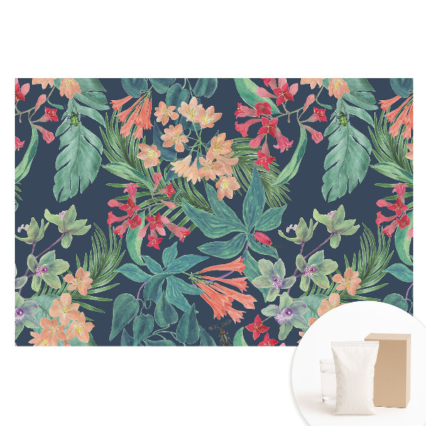 Fotótapéta nem szőtt anyagon Egzotikus növények, elegáns színek