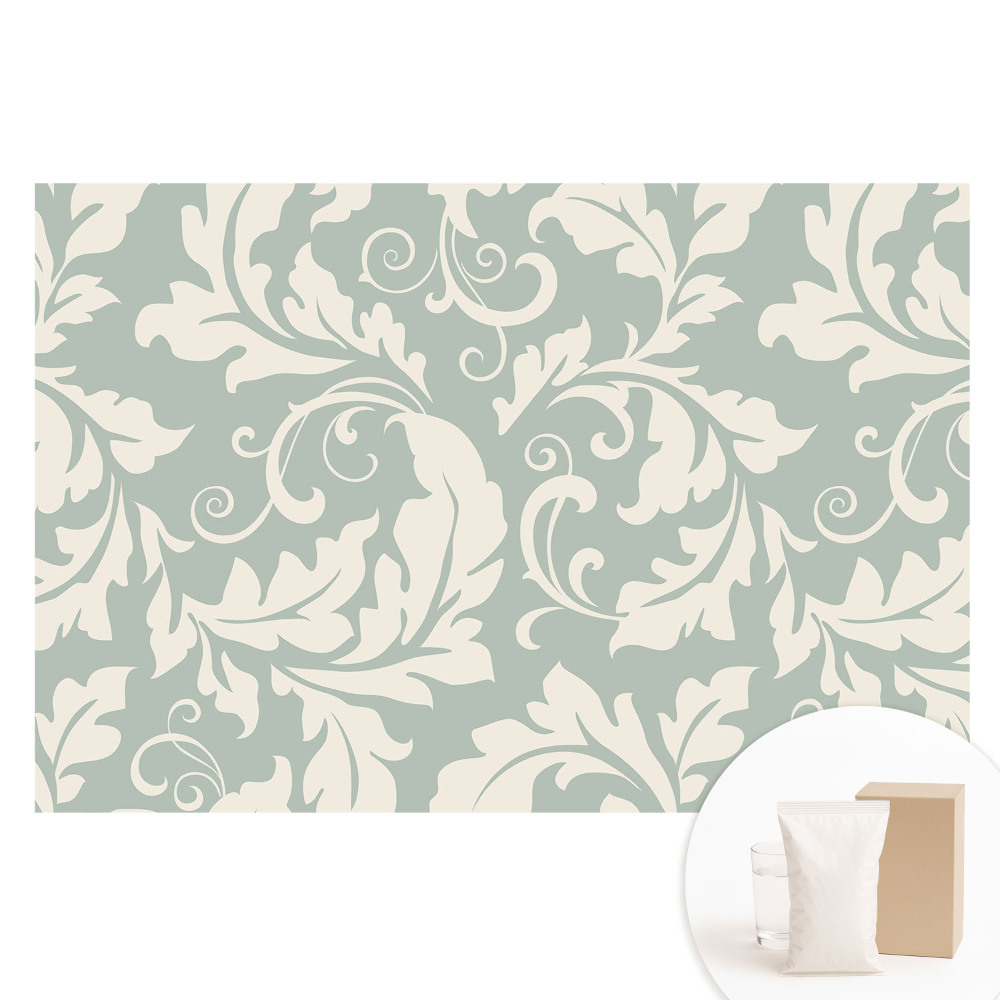 Nem szőtt fotótapéta Stílusos levelek világos háttér előtt