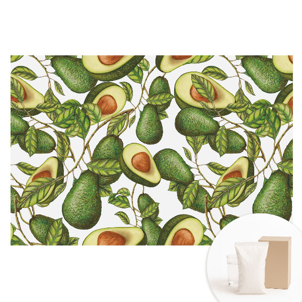 Nem szőtt tapéta Avokádó és zöld levelek természet