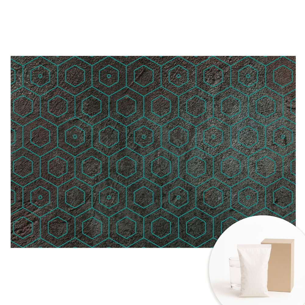 Fotótapéta nem szőtt anyagon Hatszögletű minták modern stílusban