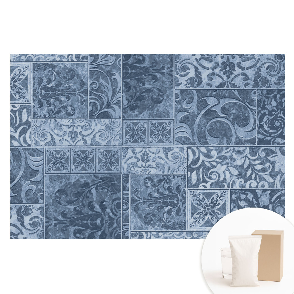 Nagyméretű fotótapéta a falra Kék vintage minta