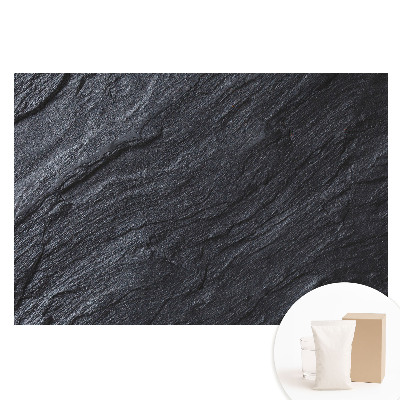 Nem szőtt tapéta nyomtatással Sötét kő textúra