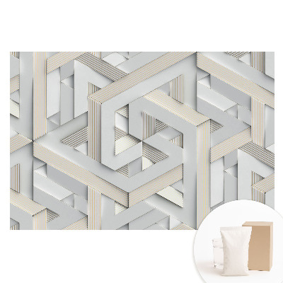 Háromdimenziós geometriai mintás nem szőtt tapéta